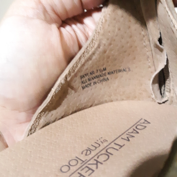 Adam Tucker/Me Too Beige Skylar Sandal - Picture 4 of 7